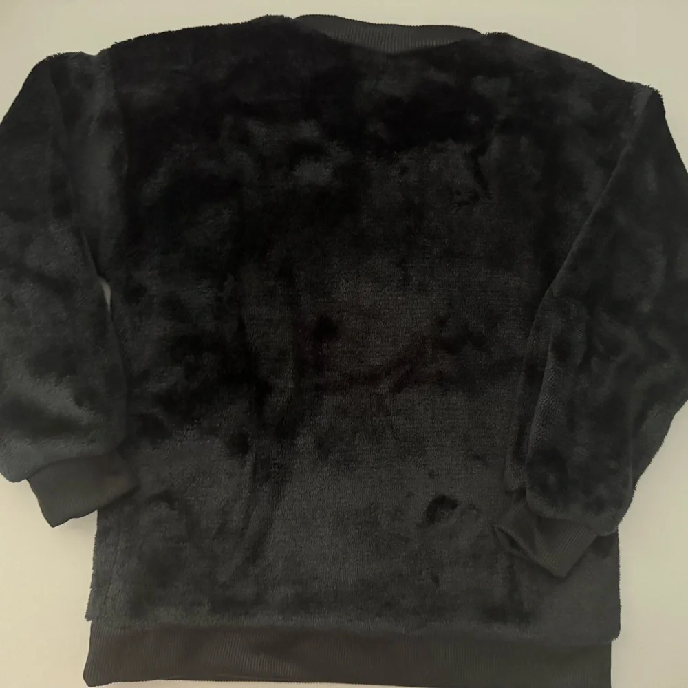Disney Black Faux Fur Sweater